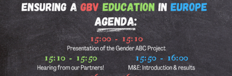 Gender ABC Webinar: Ensuring a GBV Education in Europe
